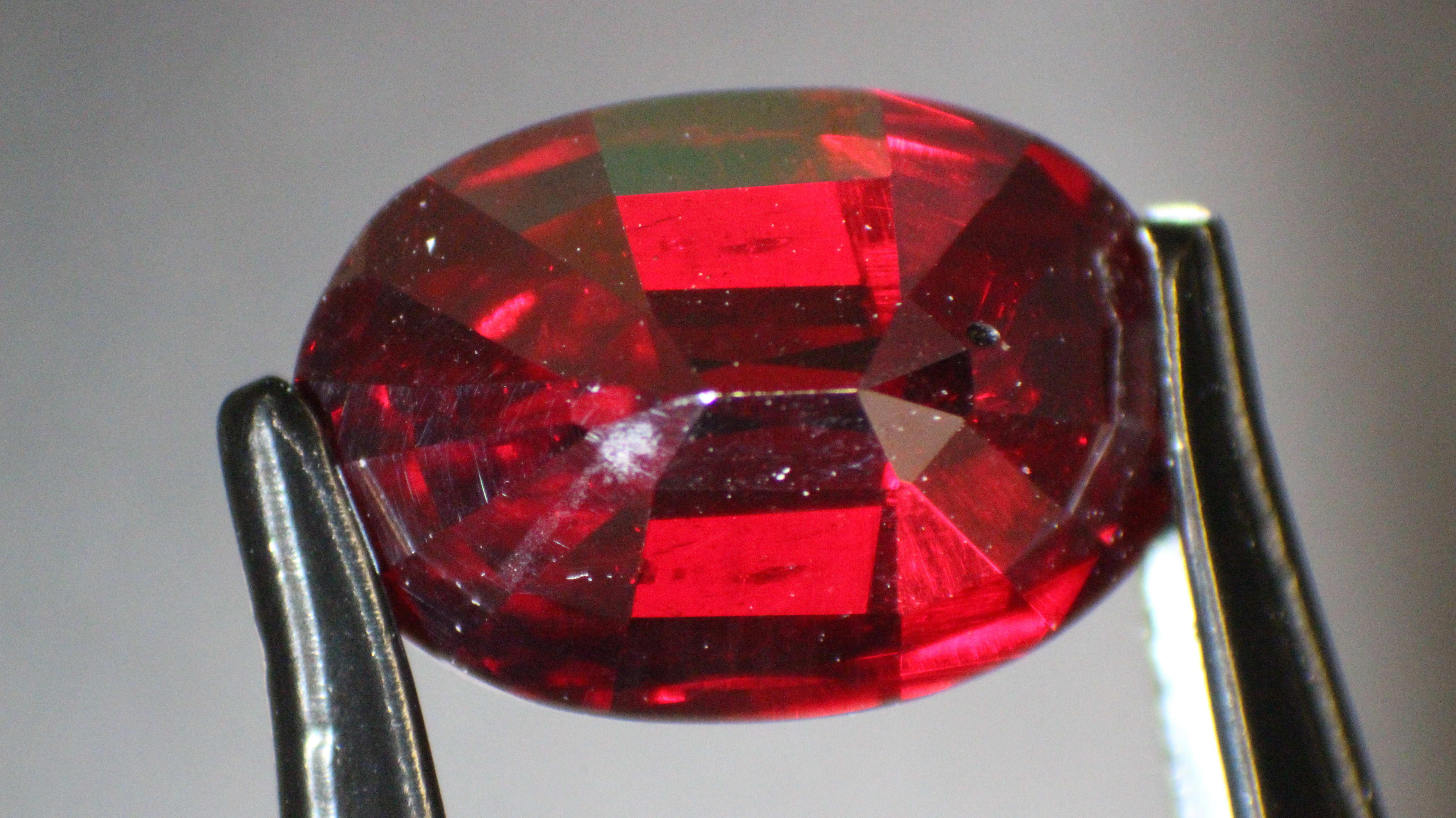 Natural cuprous oxide gemstone.